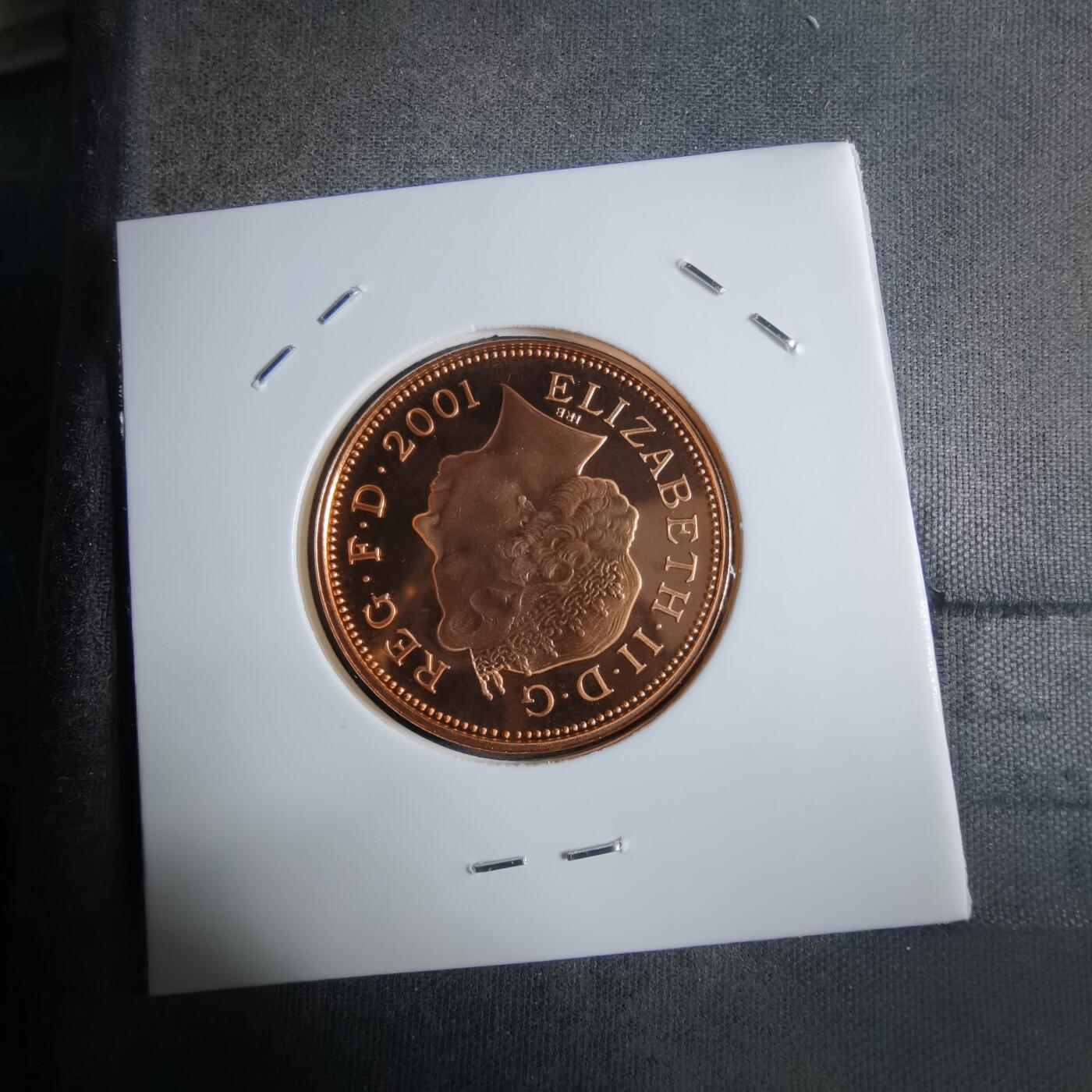 沼泽如烟--第913场 英国2001年2便士精制币