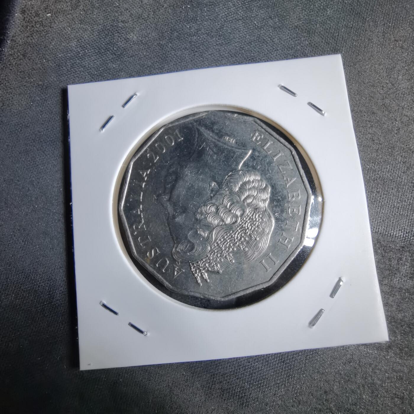 沼泽如烟--第913场 澳大利亚2001年50分纪念币