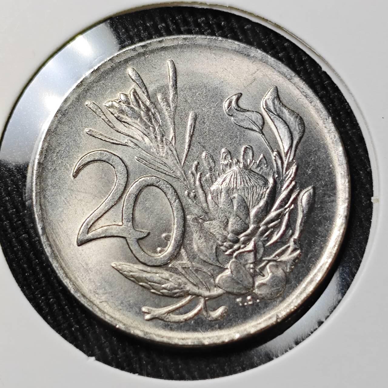 KK钱币收藏小铺 （套币 好品/批量散币 银币）专场  2月预留时间 周末发货  1976南非20分 好品