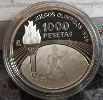 ❤️【币观天下】❤️ 第332期钱币拍卖- 2025.11.28周五晚上6点半场-长期征集拍品 - 西班牙1995年1000比赛塔亚特兰大奥运会纪念银币