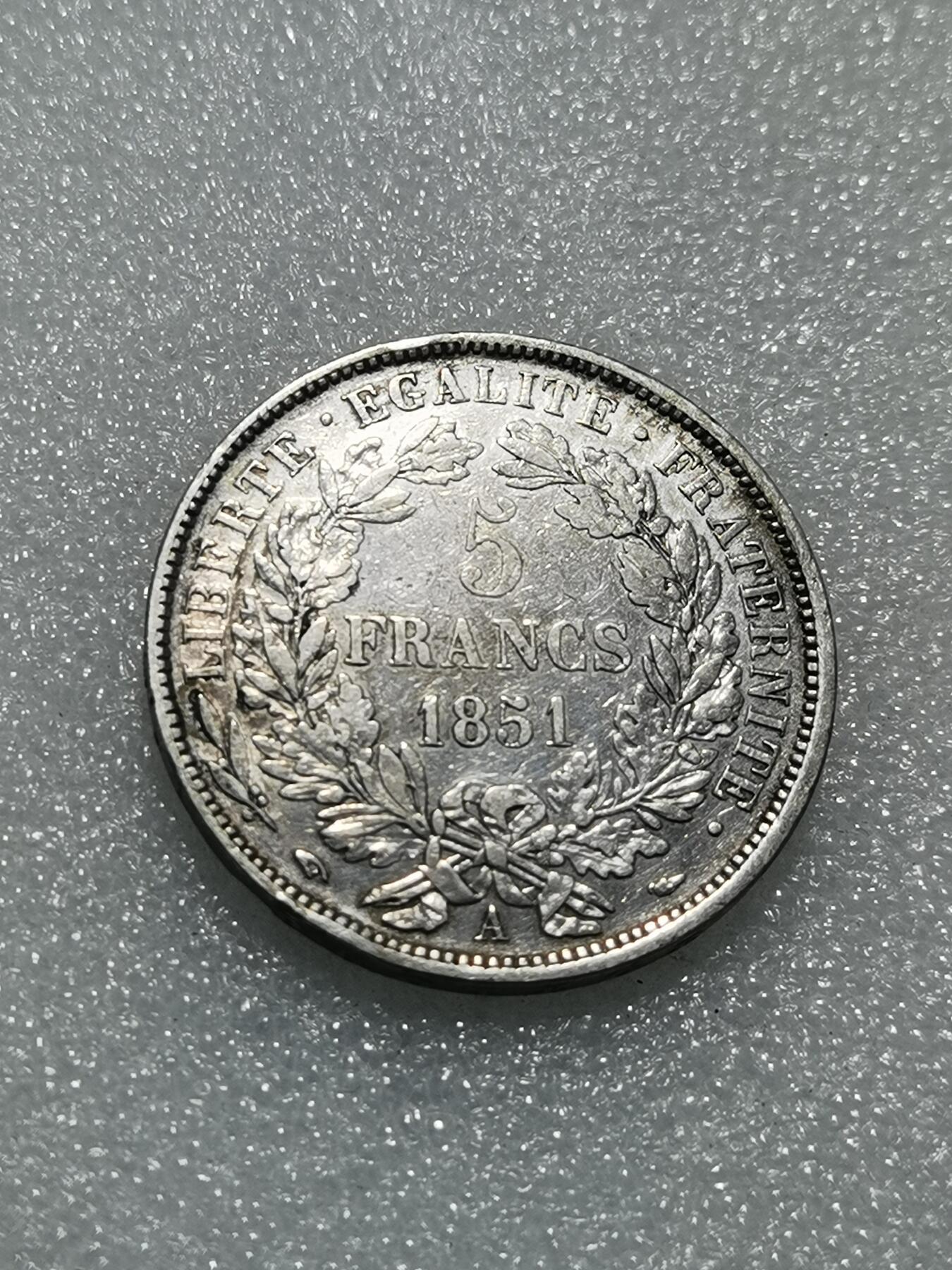 天下钱庄专场欢迎参拍 法国谷物女神5法郎银币