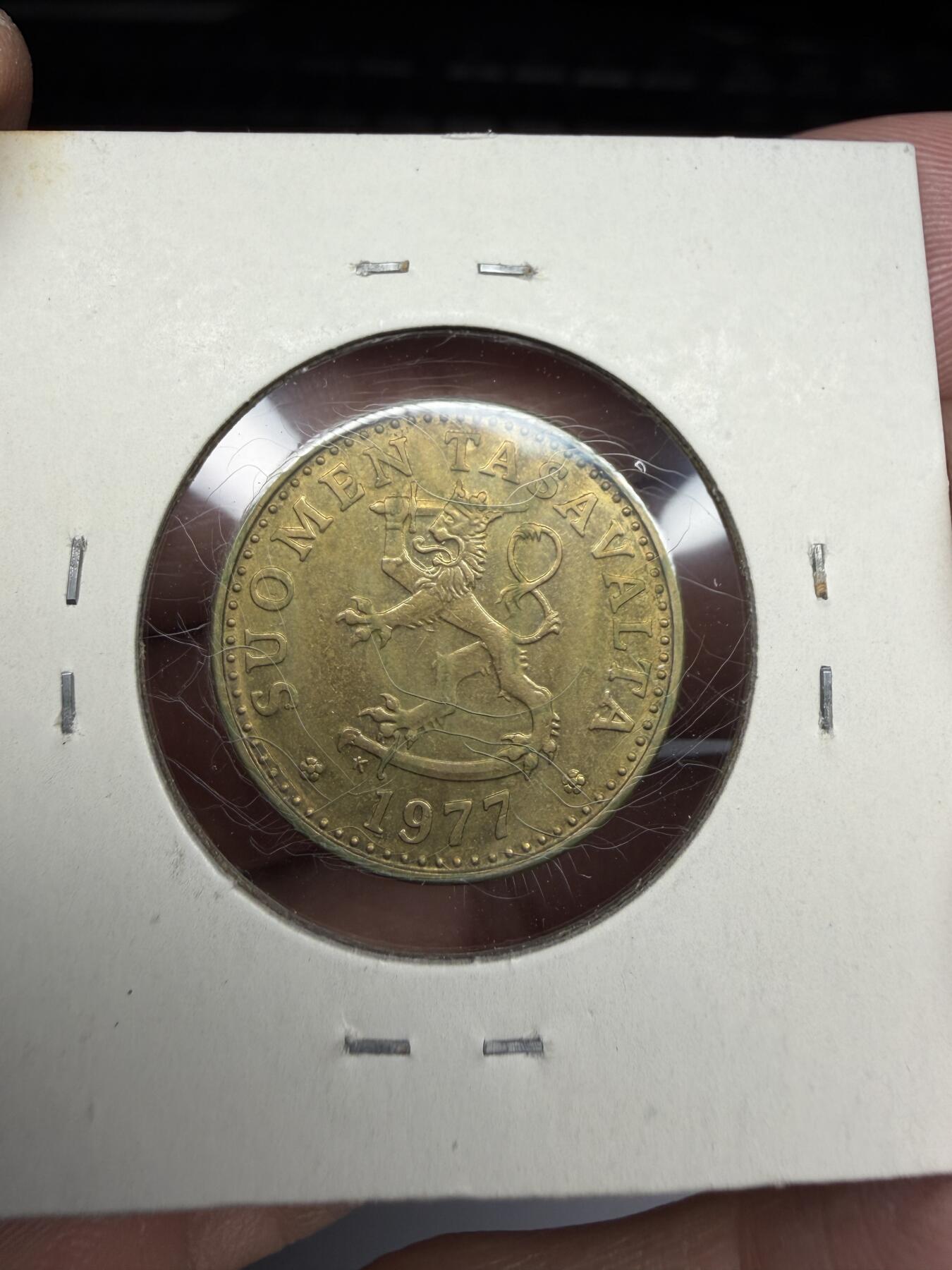 2025年集古藏今外币拍卖第十期-第9场—（总第289拍），可以寄存60天，满160元包邮。 1977年芬兰20芬尼