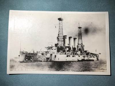 盛世勋华——号角文化勋章邮票专场拍卖第289期 - 美国二战时期军舰专题明信片 佐治亚号战列舰