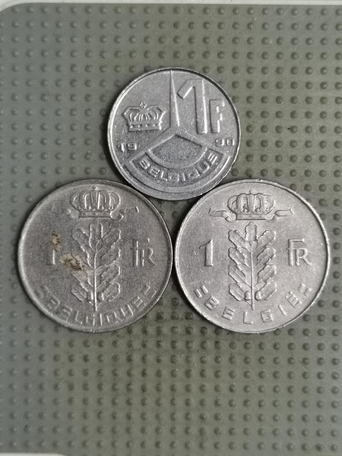 2025年第123场各国散币拍卖（总第123场） 比利时1法郎3枚