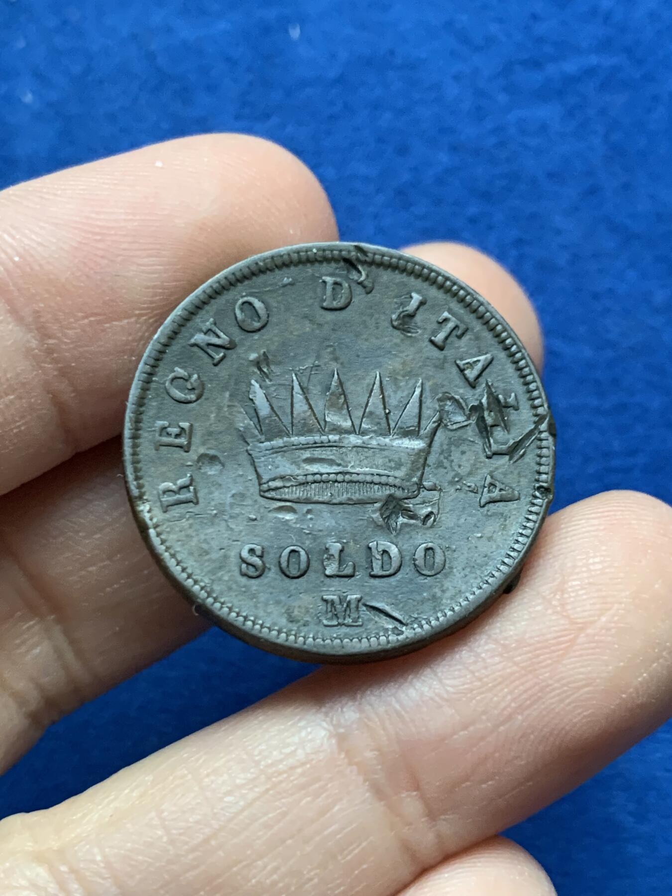 《竞宝斋》第442场 周日，周一，2场连拍 （全场包邮） 六枚一组 1811年法占意大利5里拉，2里拉一组，10分银币，5分银币，1索尔铜币，10分铜币一组，稀少。