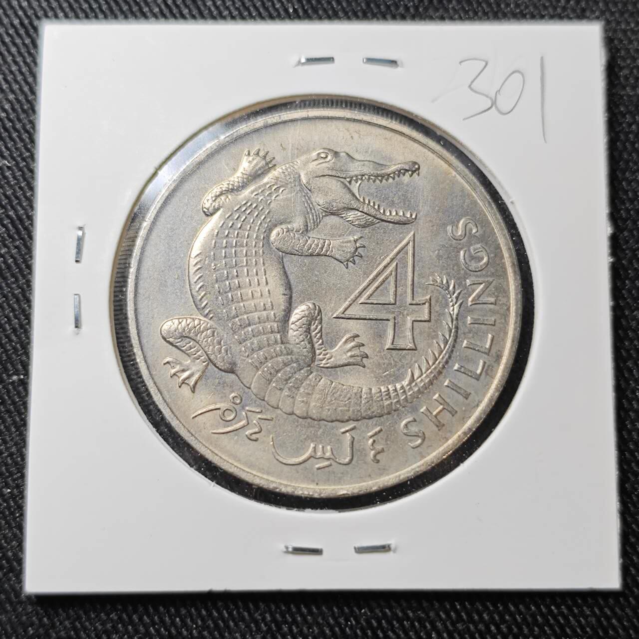 KK钱币收藏小铺 （套币 好品/批量散币 银币）专场  2月预留时间 周末发货  1966英属冈比亚4先令