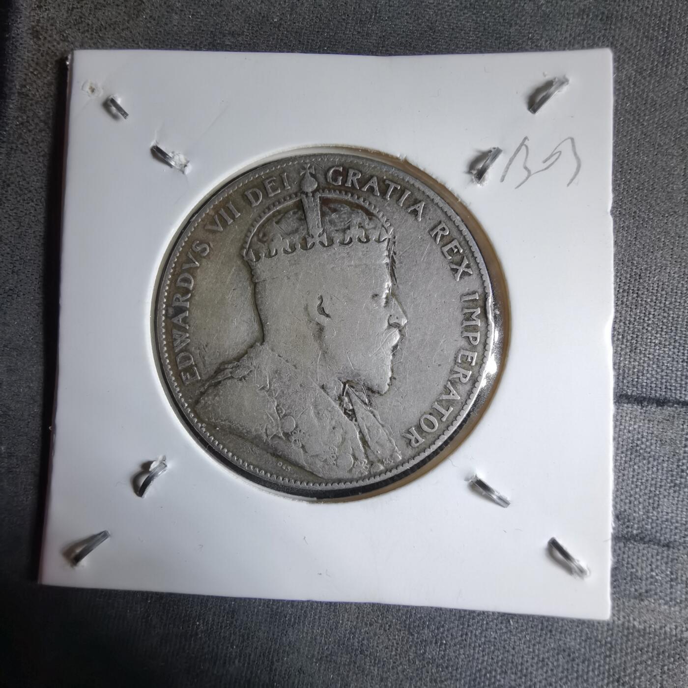 沼泽如烟--第913场 纽芬兰1908年50分银币