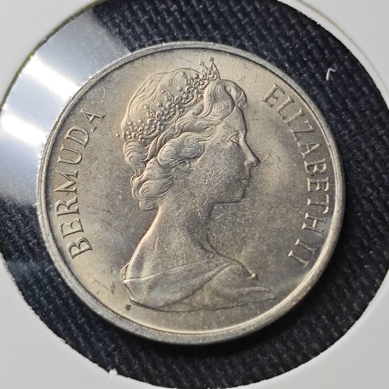 KK钱币收藏小铺 （套币 好品/批量散币 银币）专场  2月预留时间 周末发货  1970百慕大5分 好品