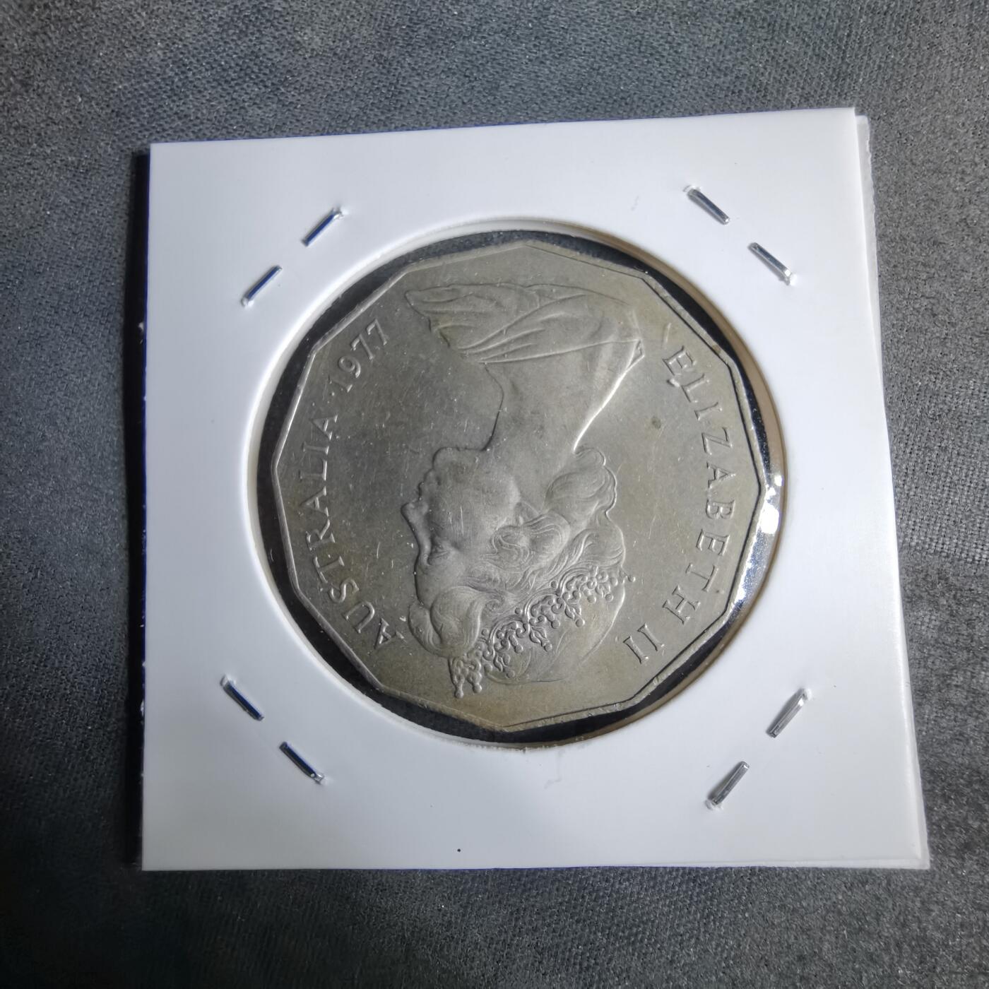 沼泽如烟--第913场 澳大利亚1977年50分纪念币