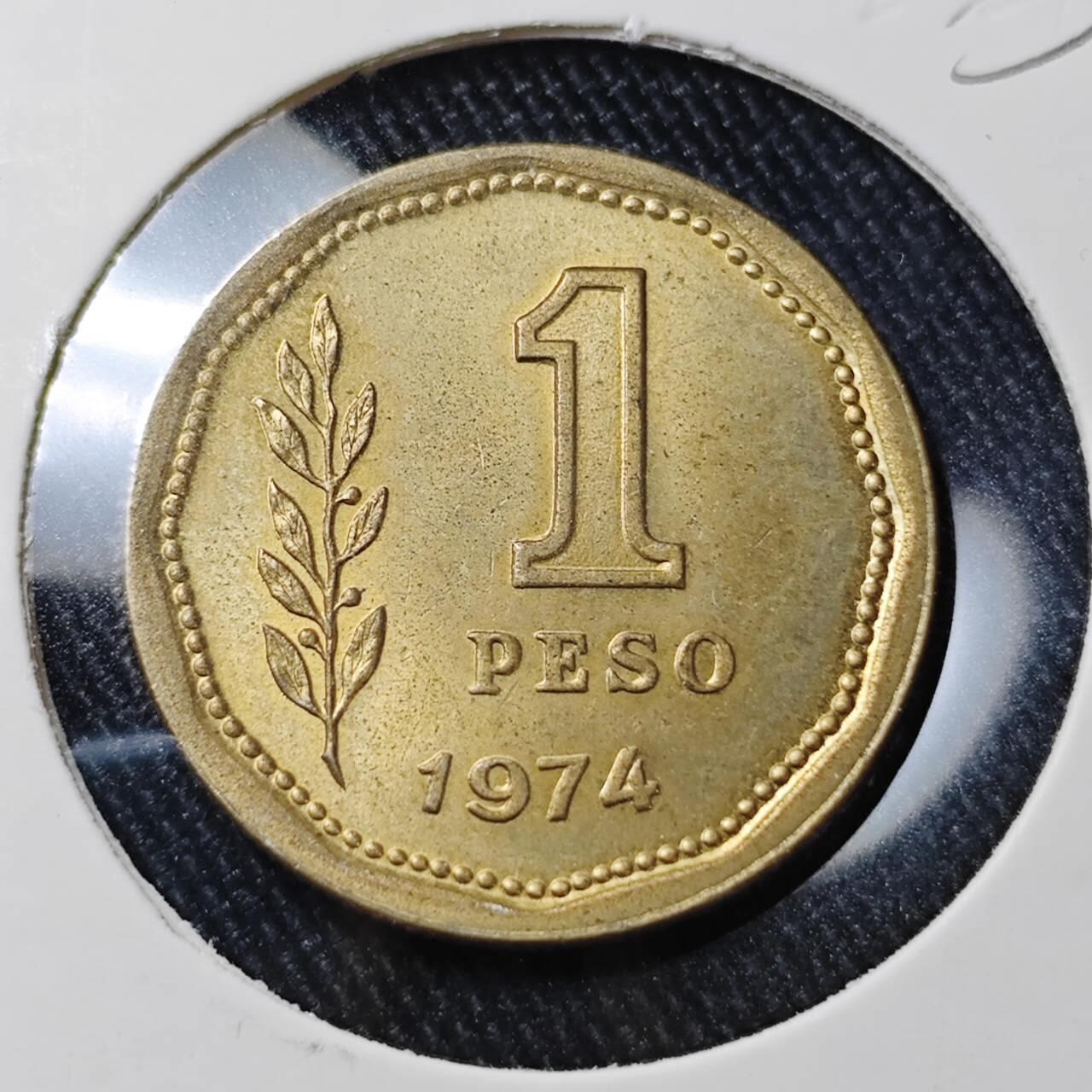 KK钱币收藏小铺 （套币 好品/批量散币 银币）专场  2月预留时间 周末发货  1974阿根廷1比索 好品