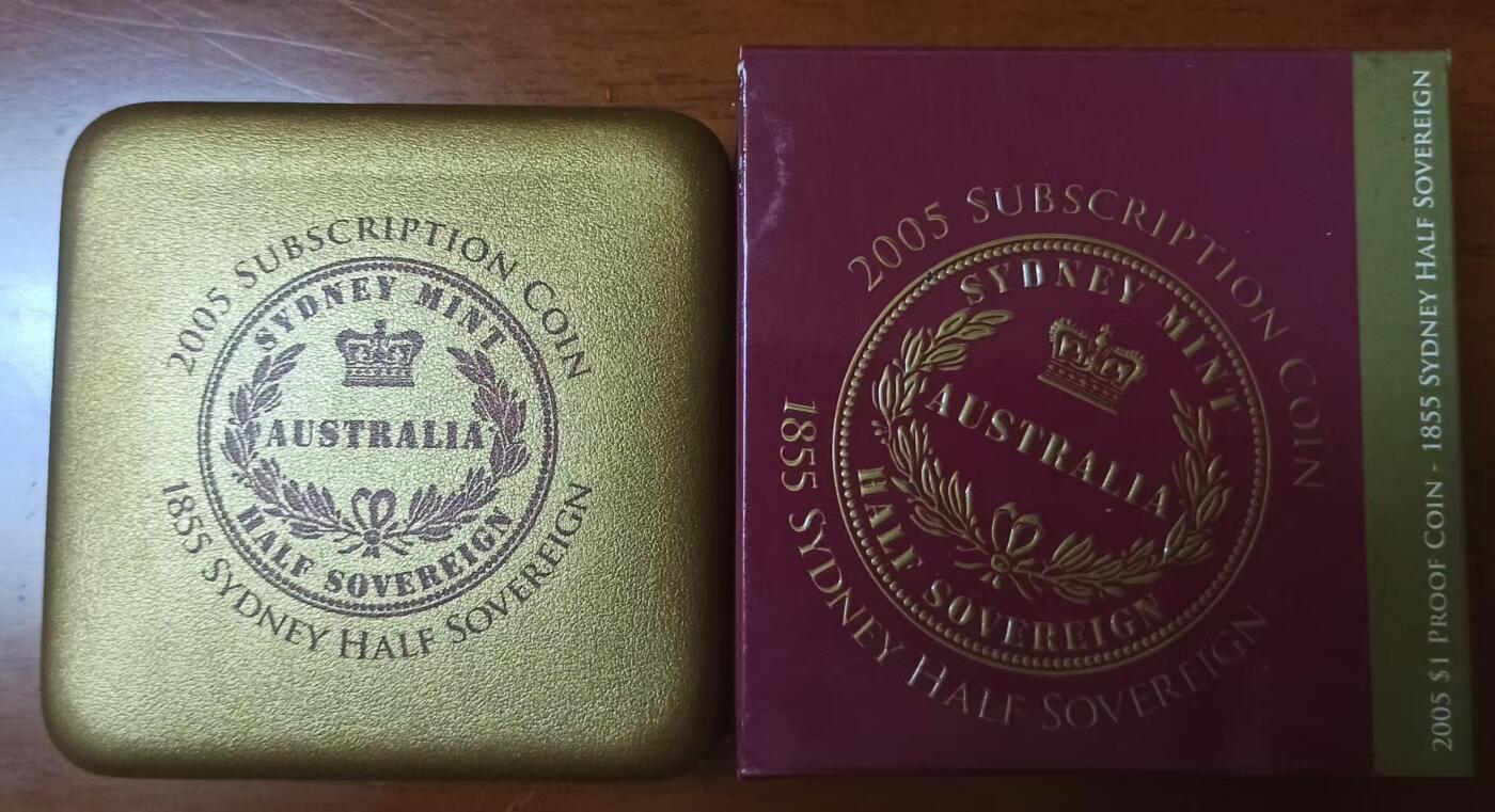 ❤️【币观天下】❤️ 第332期钱币拍卖- 2025.11.28周五晚上6点半场-长期征集拍品 澳大利亚2005年镀金两盎司银币 历史上的货币 悉尼厂铸造半索维林150周年