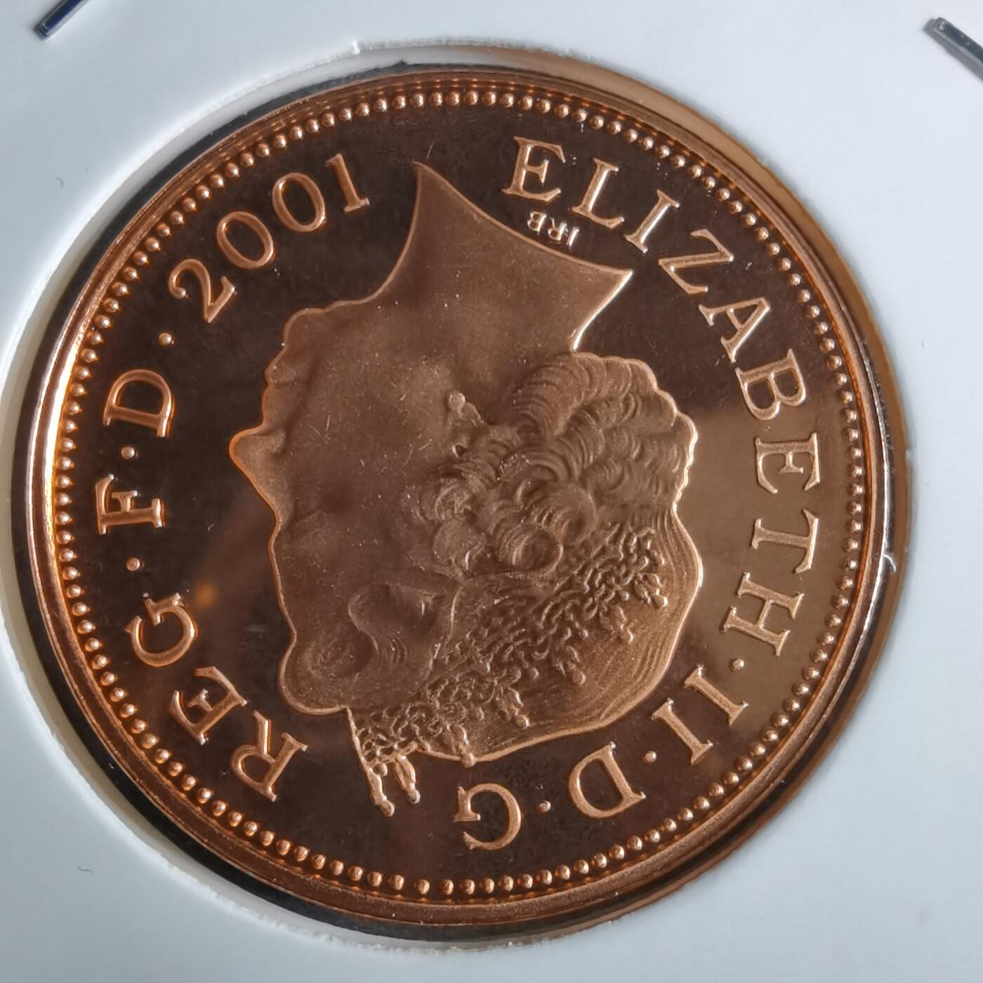 沼泽如烟--第913场 英国2001年2便士精制币