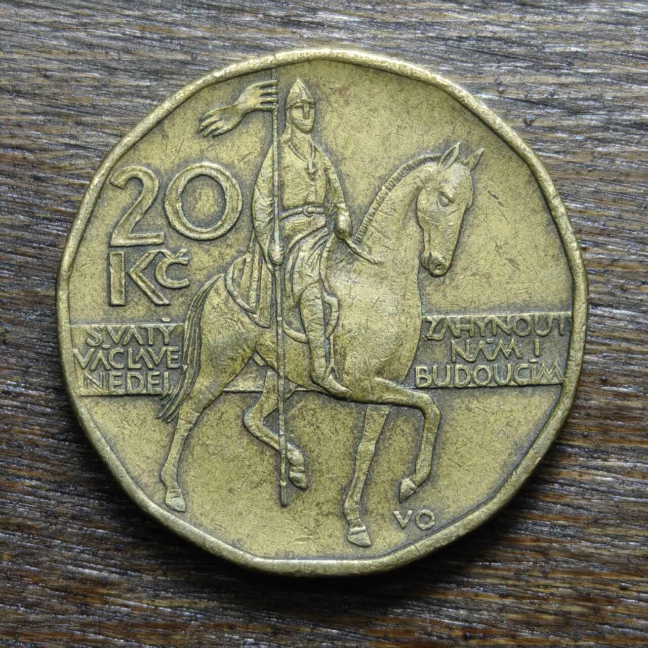 【铜匠收藏】★第132场★散币场，无佣金，30包邮。不满30元，支付5元运费。《接受代拍 代送NGC评级》 1999年 捷克 20克朗 武士骑马