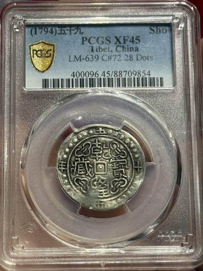 币然PCGS机制币专场 - PCGS XF45乾隆宝藏