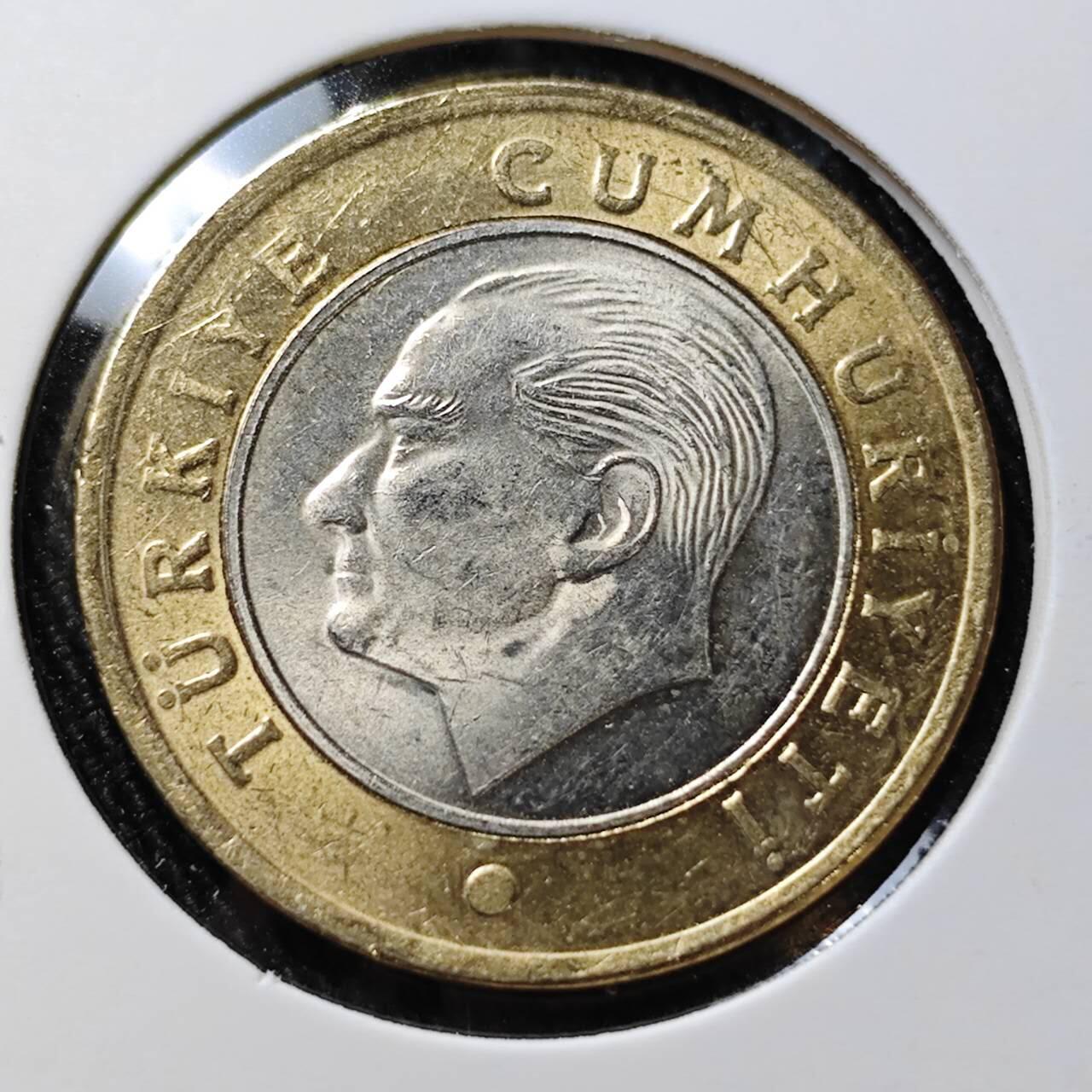 KK钱币收藏小铺 （套币 好品/批量散币 银币）专场  2月预留时间 周末发货  2018土耳其1里拉 好品