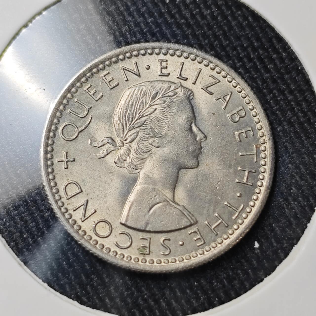 KK钱币收藏小铺 （套币 好品/批量散币 银币）专场  2月预留时间 周末发货  1964新西兰3便士 好品