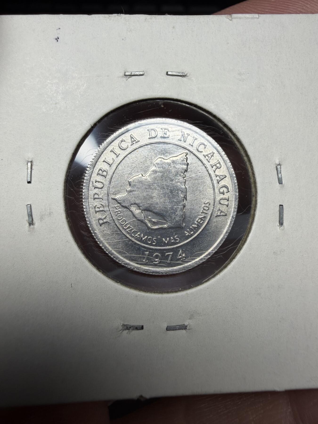 2025年集古藏今外币拍卖第十期-第9场—（总第289拍），可以寄存60天，满160元包邮。 1974年尼加拉瓜10分