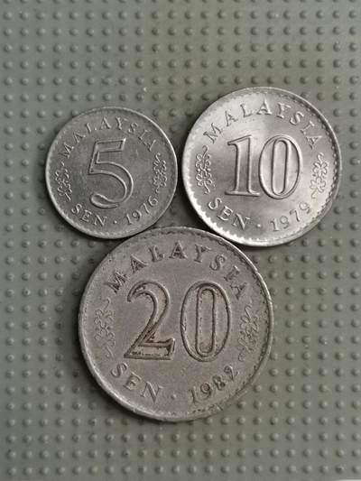 2025年第122场各国散币拍卖（总第122场） - 马来西亚大厦版3枚