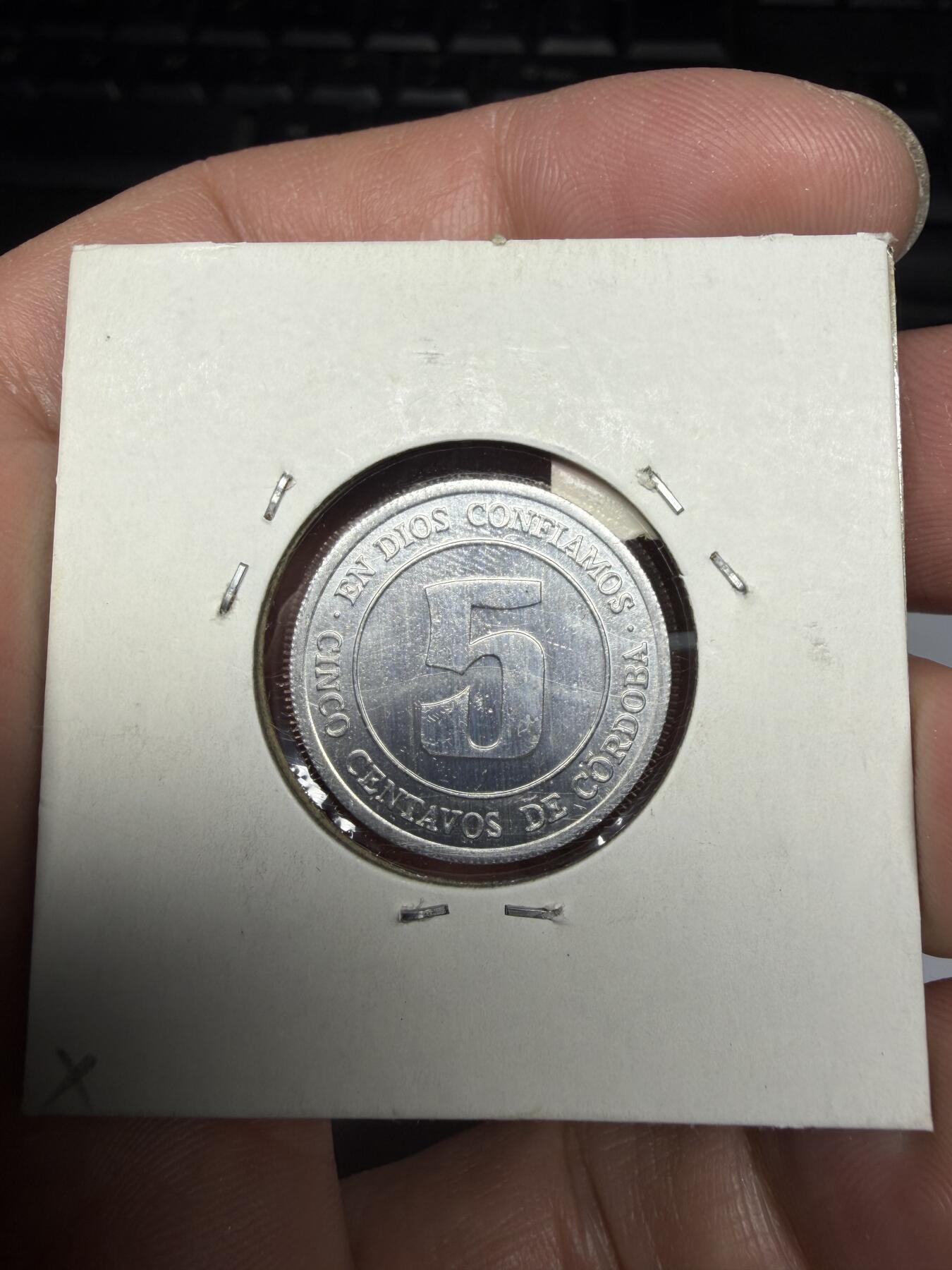 2025年集古藏今外币拍卖第十期-第9场—（总第289拍），可以寄存60天，满160元包邮。 1974年尼加拉瓜5分