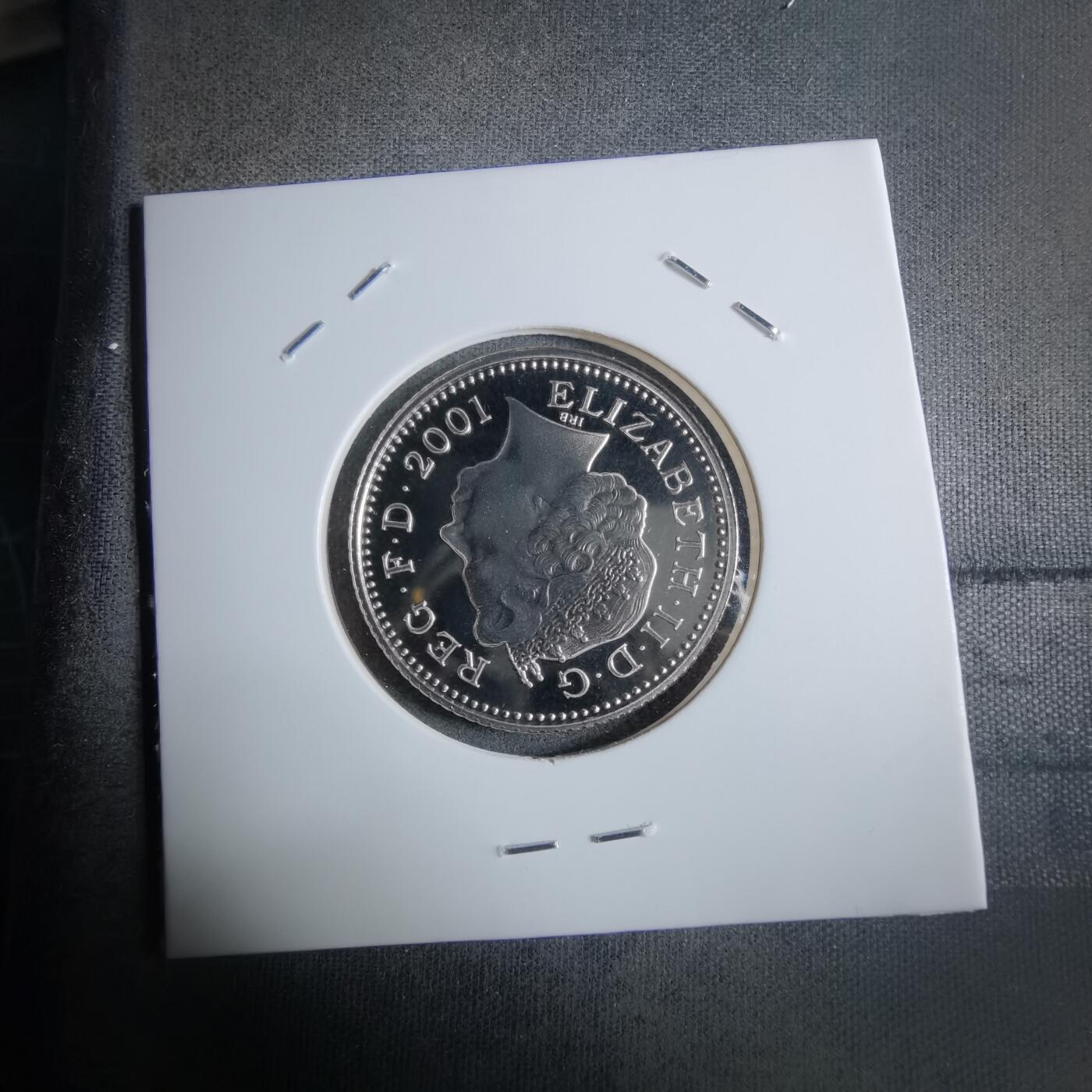 沼泽如烟--第913场 英国2001年10便士精制币