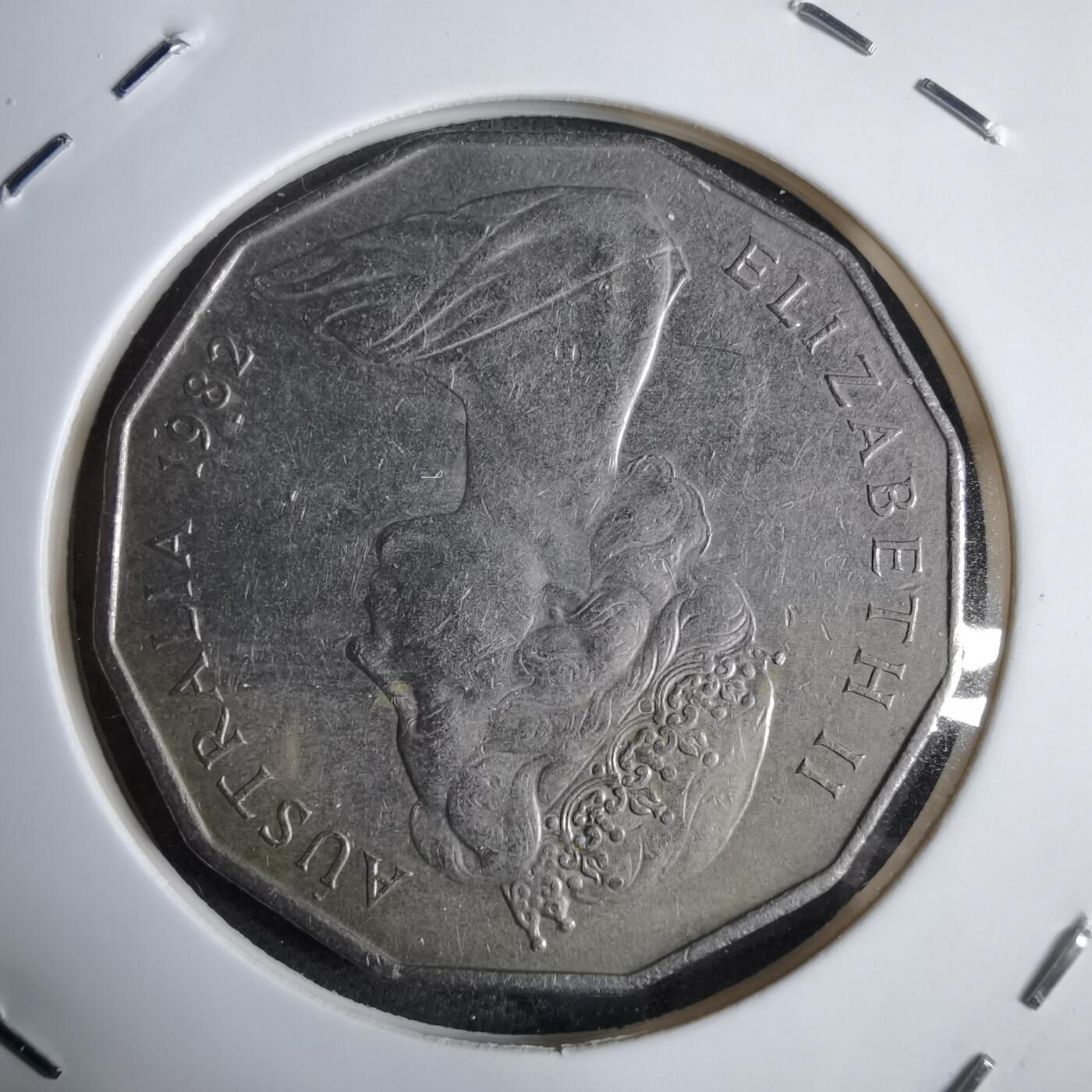 沼泽如烟--第913场 澳大利亚1982年50分纪念币