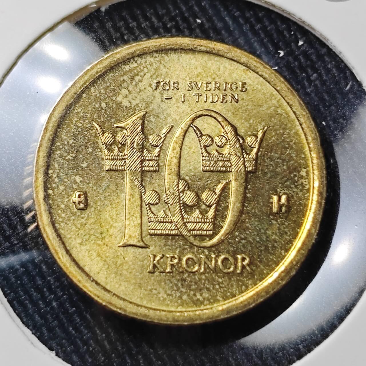 KK钱币收藏小铺 （套币 好品/批量散币 银币）专场  2月预留时间 周末发货  2003瑞典10克朗 好品