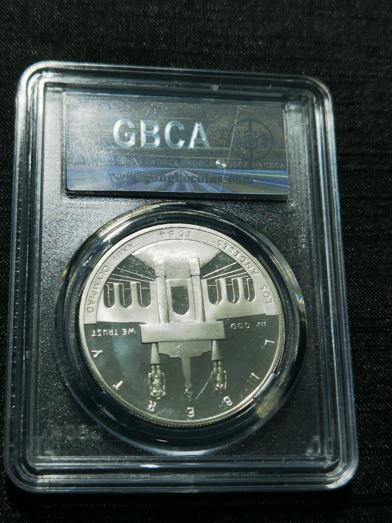 天下钱庄专场欢迎参拍 精制版美国洛杉矶奥运会银币