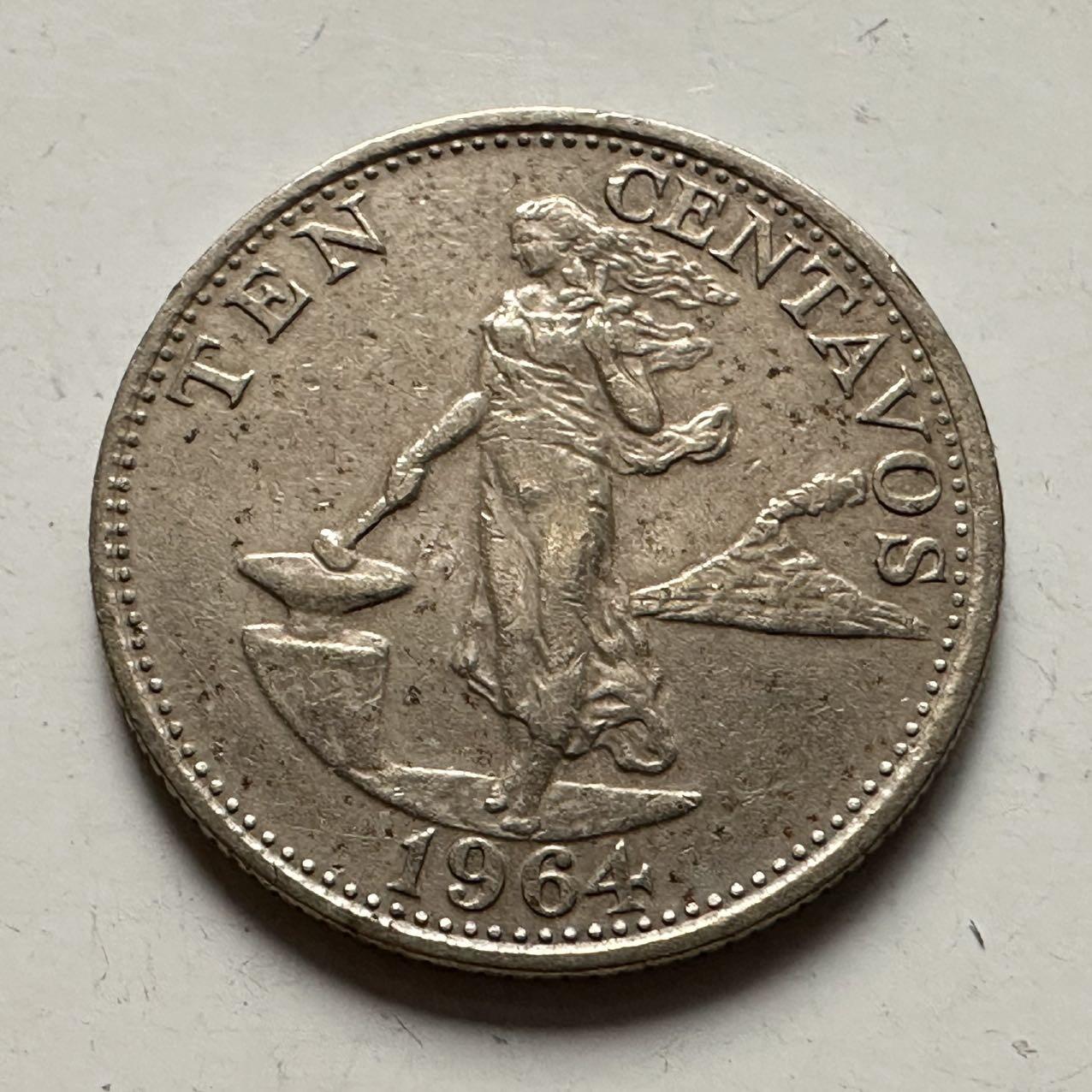 🌹外币初藏🌹🐯2025年第132场  每周二四六晚8️⃣点 接代拍 菲律宾1964年10分