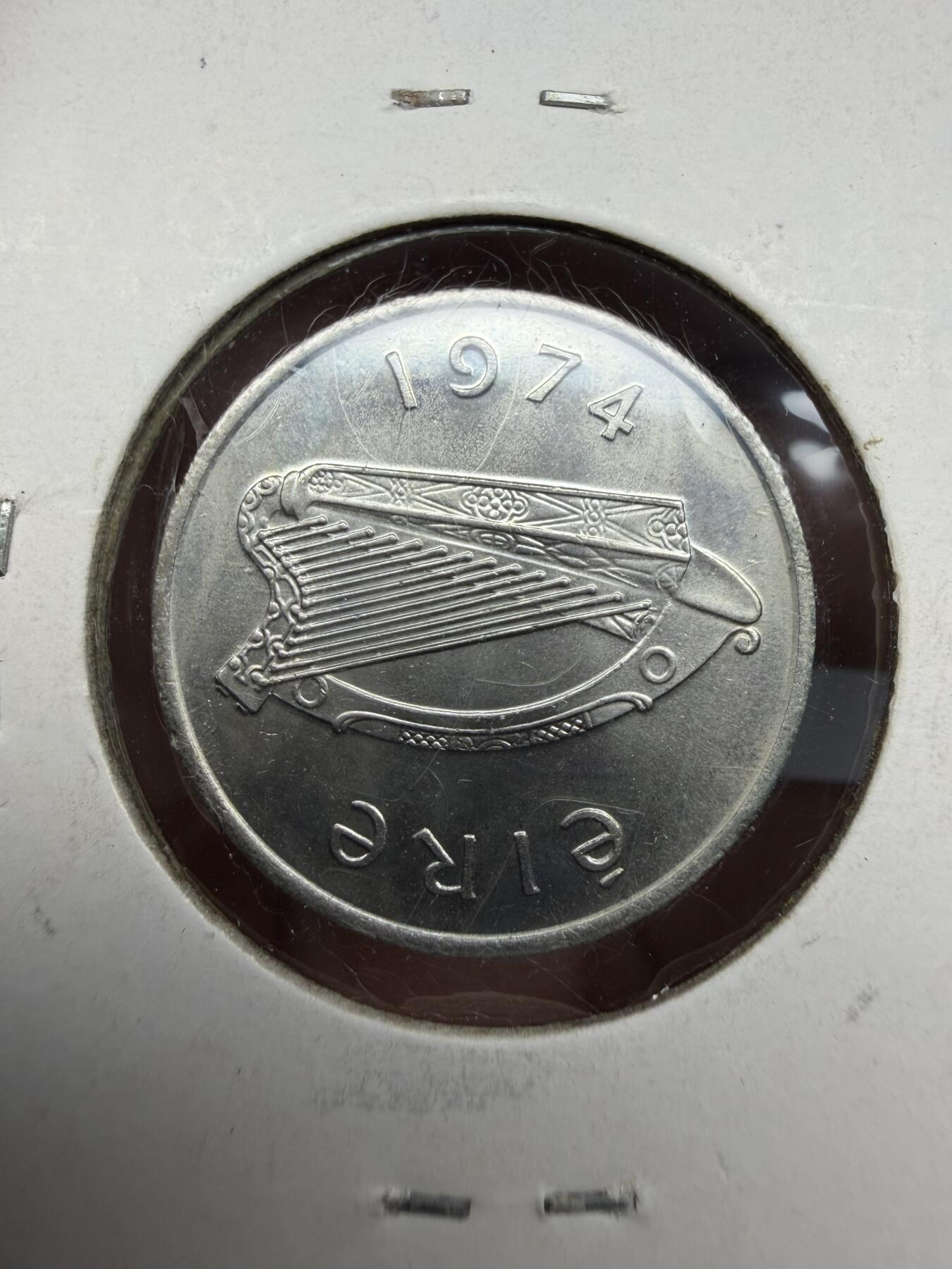 2025年集古藏今外币拍卖第十期-第9场—（总第289拍），可以寄存60天，满160元包邮。 1974年爱尔兰5便士