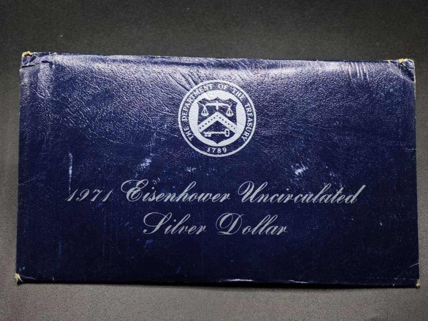 【淘币小摊】实时拍第八百零八拍   银币套币场   满百包邮可预留二周 每周一统一发货   美国1971年艾森豪威尔一元银币