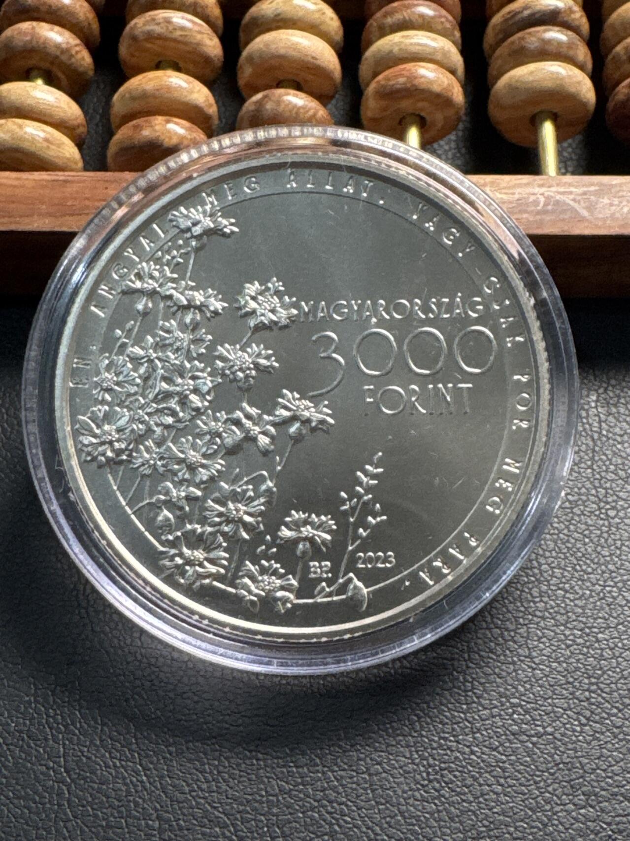 ❤️【币观天下】❤️ 第332期钱币拍卖- 2025.11.28周五晚上6点半场-长期征集拍品 匈牙利2023年诗人米哈伊索科耐维特滋直径38.61mm3000福林铜镍纪念币