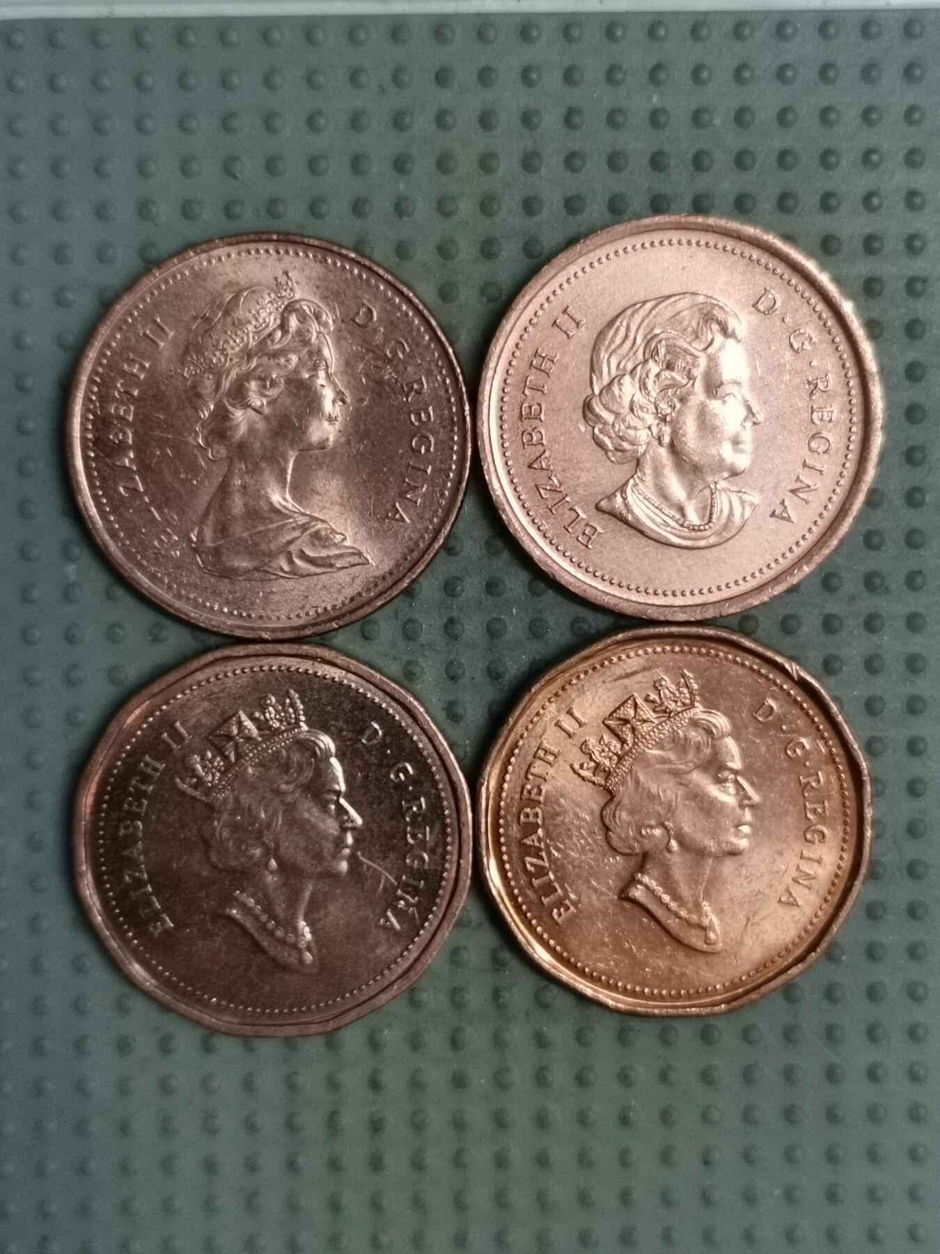 2025年第124场各国散币拍卖（总第124场） 加拿大1分4枚