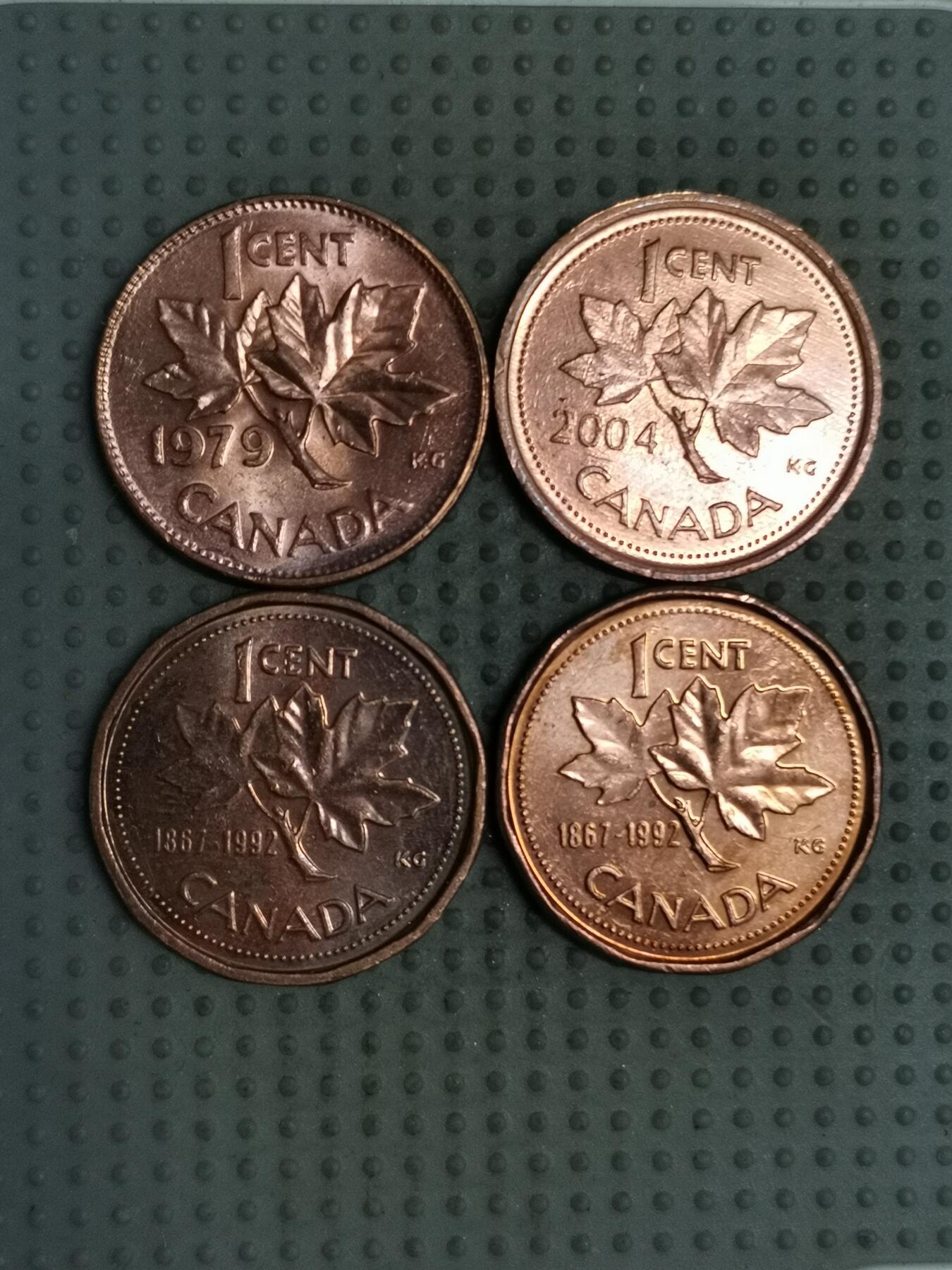 2025年第124场各国散币拍卖（总第124场） 加拿大1分4枚