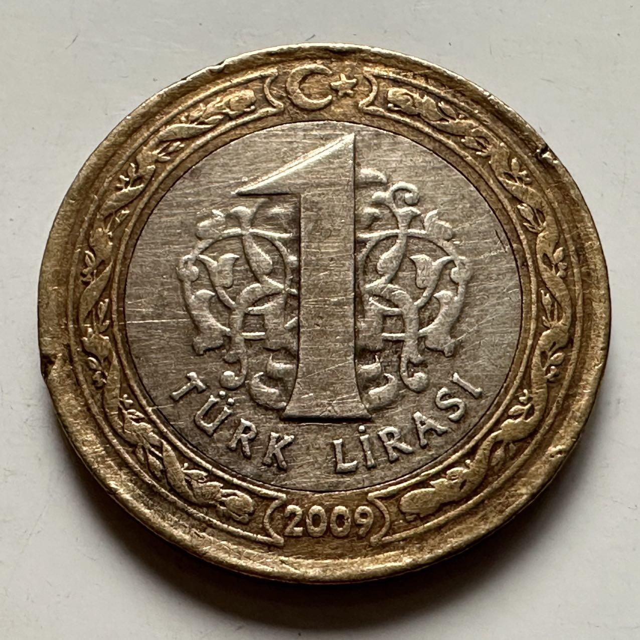 🌹外币初藏🌹🐯2025年第132场  每周二四六晚8️⃣点 接代拍 土耳其2009年一里拉