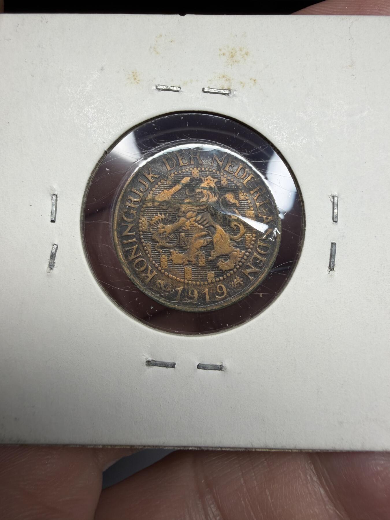 2025年集古藏今外币拍卖第十期-第9场—（总第289拍），可以寄存60天，满160元包邮。 1919年荷兰一分