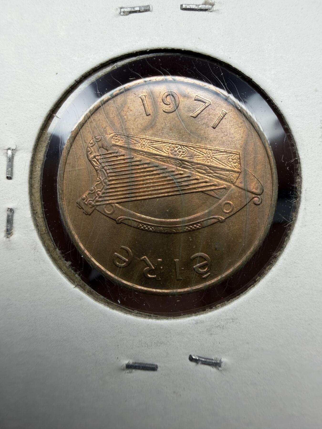 2025年集古藏今外币拍卖第十期-第9场—（总第289拍），可以寄存60天，满160元包邮。 1971年爱尔兰1便士