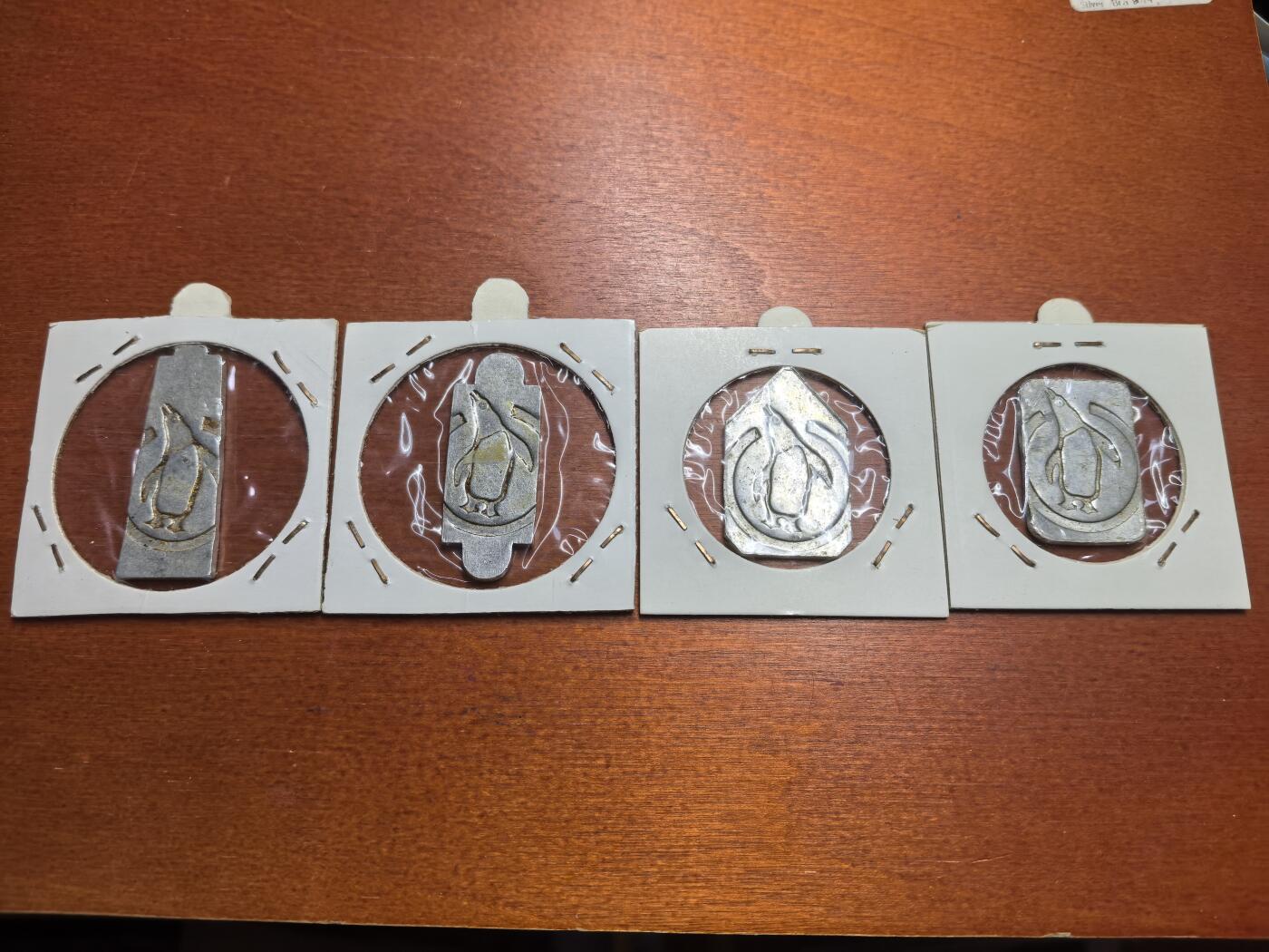 长老汇蛇年精选第七十七场拍卖 1950-55挪威企鹅代用铝币4枚，少见