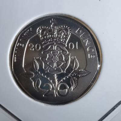 沼泽如烟--第913场 - 英国2001年20便士精制币