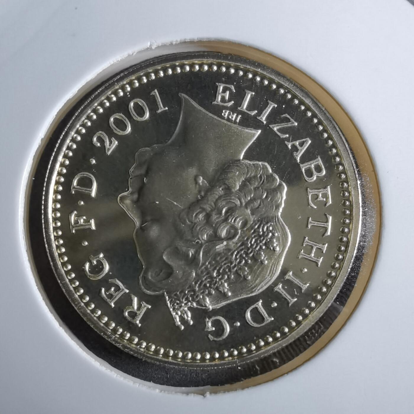 沼泽如烟--第913场 英国2001年1磅精制币