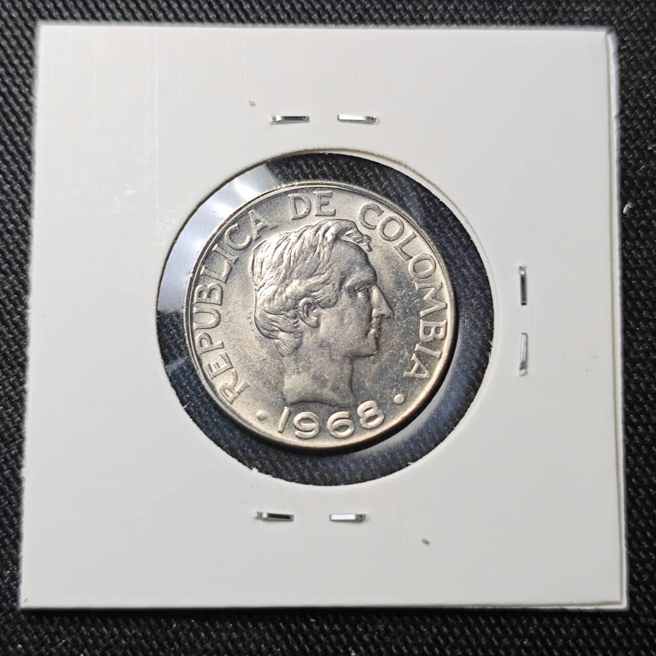 KK钱币收藏小铺 （套币 好品/批量散币 银币）专场  2月预留时间 周末发货  1968哥伦比亚20分 好品