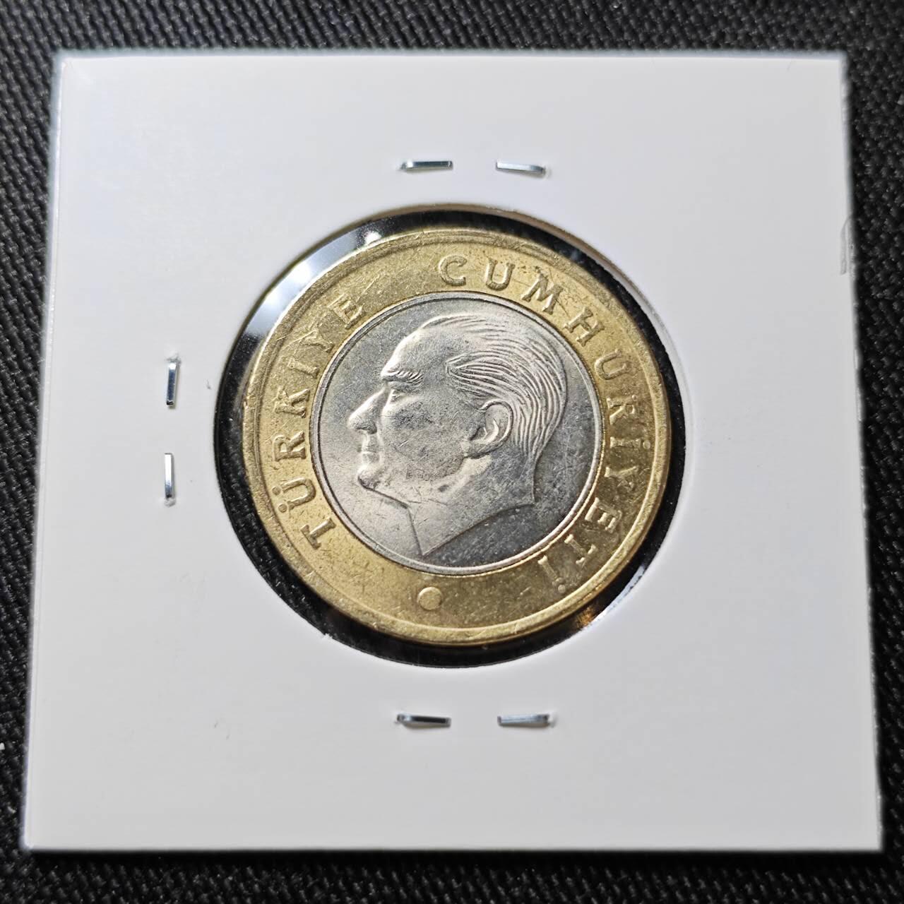 KK钱币收藏小铺 （套币 好品/批量散币 银币）专场  2月预留时间 周末发货  2018土耳其1里拉 好品