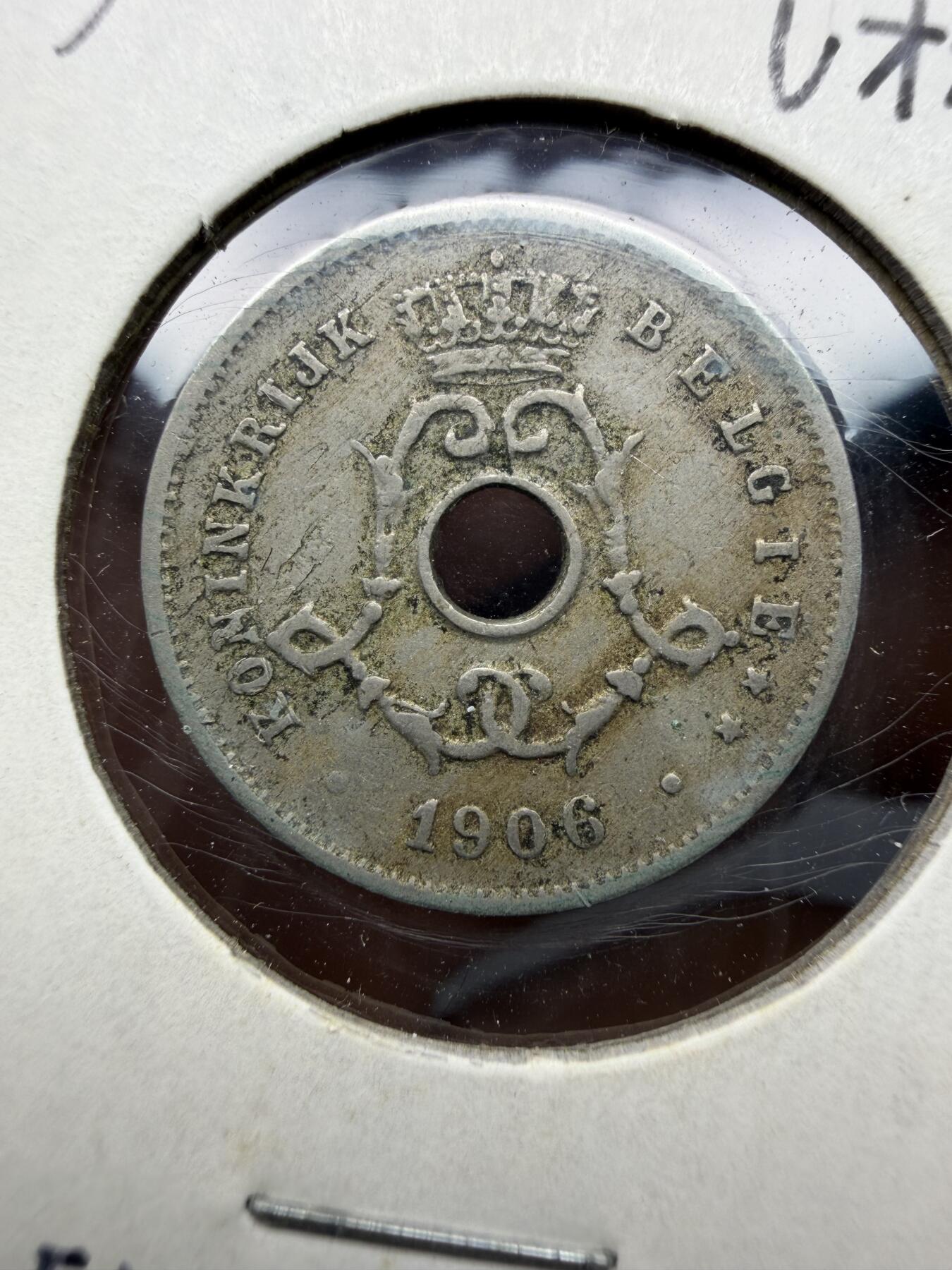 2025年集古藏今外币拍卖第十期-第9场—（总第289拍），可以寄存60天，满160元包邮。 1906年比利时5分