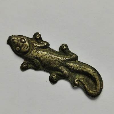 藏珍品阁杂件专场82期 - 清代老银壁虎