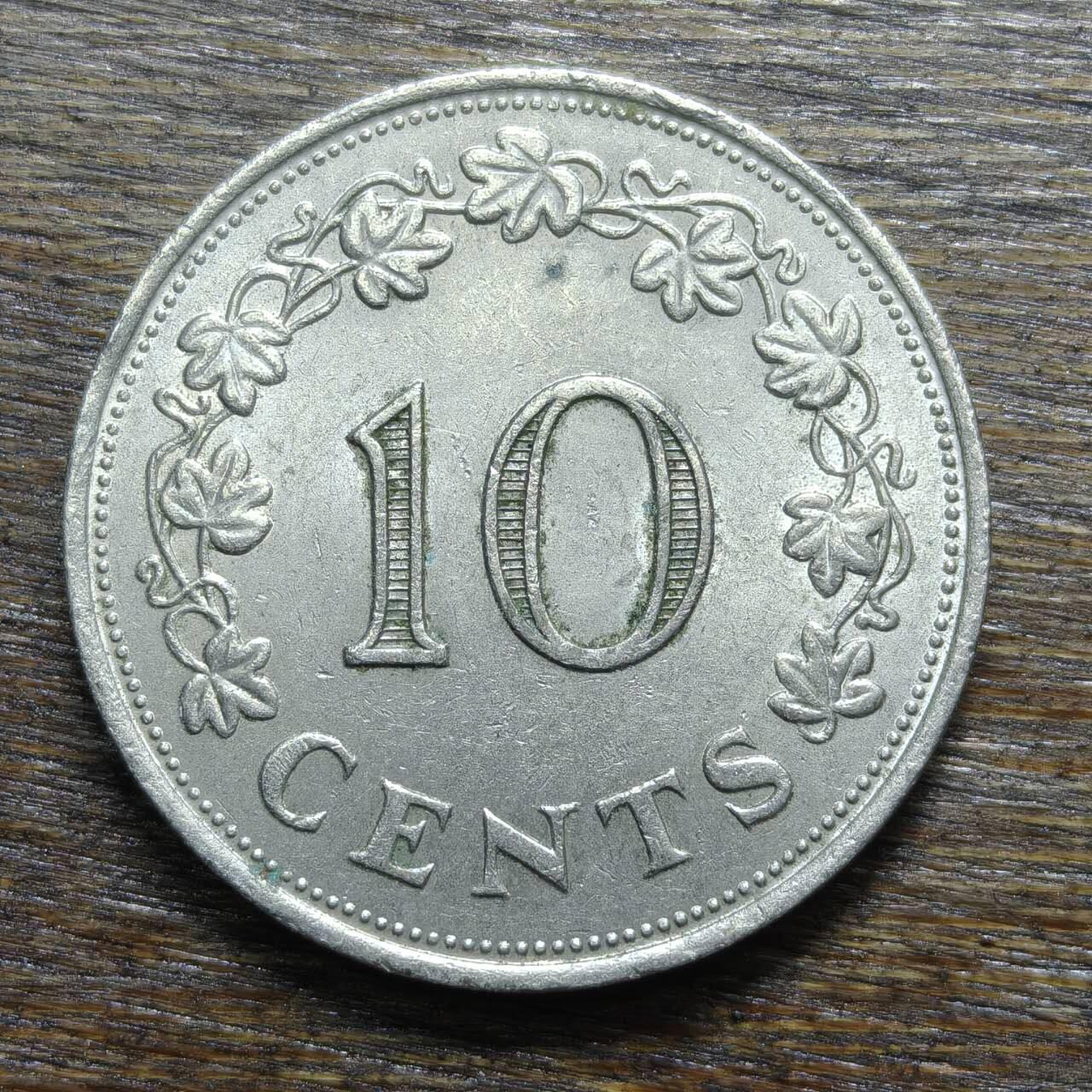 【铜匠收藏】★第132场★散币场，无佣金，30包邮。不满30元，支付5元运费。《接受代拍 代送NGC评级》 1972年 马耳他 10分 