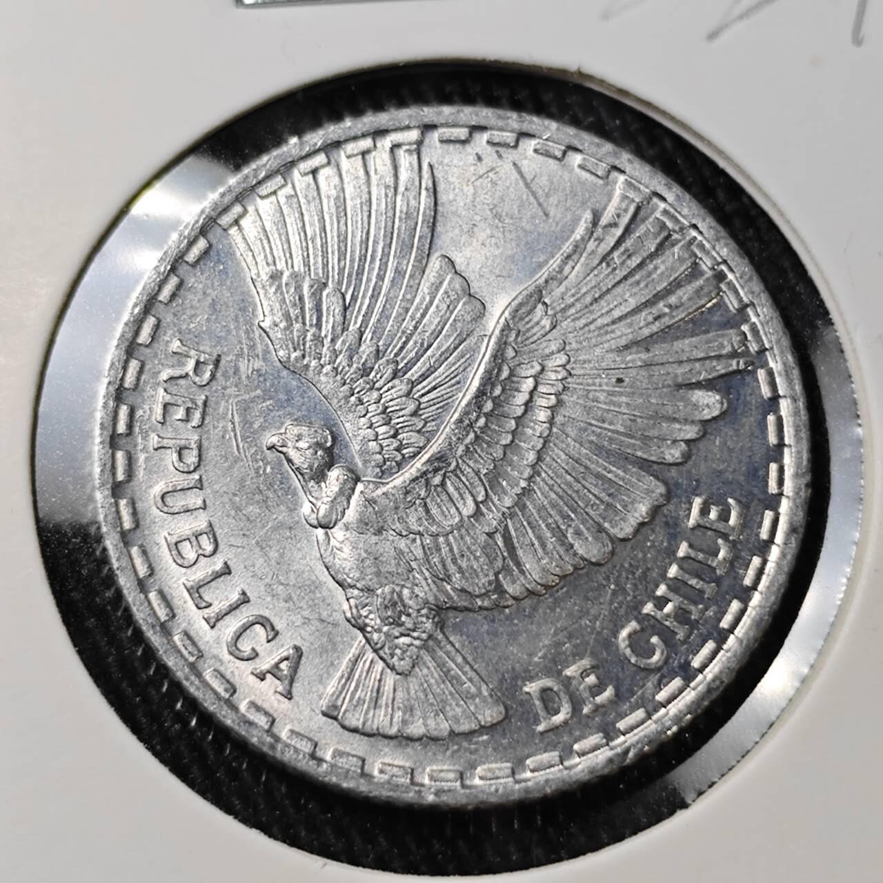 KK钱币收藏小铺 （套币 好品/批量散币 银币）专场  2月预留时间 周末发货  1962智利1/2分 飞鹰 最少见面值