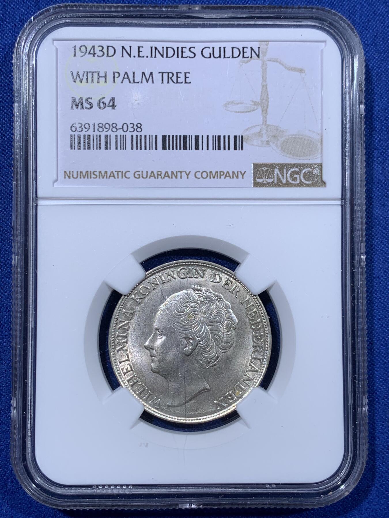 《竞宝斋》第442场 周日，周一，2场连拍 （全场包邮） 八枚一组 NGC UNCD-MS65 荷属东印度3铜1镍4银大全套，收集难度大于荷属库拉索，日本藏家币送评，性价比不错的1套，值得拥有。