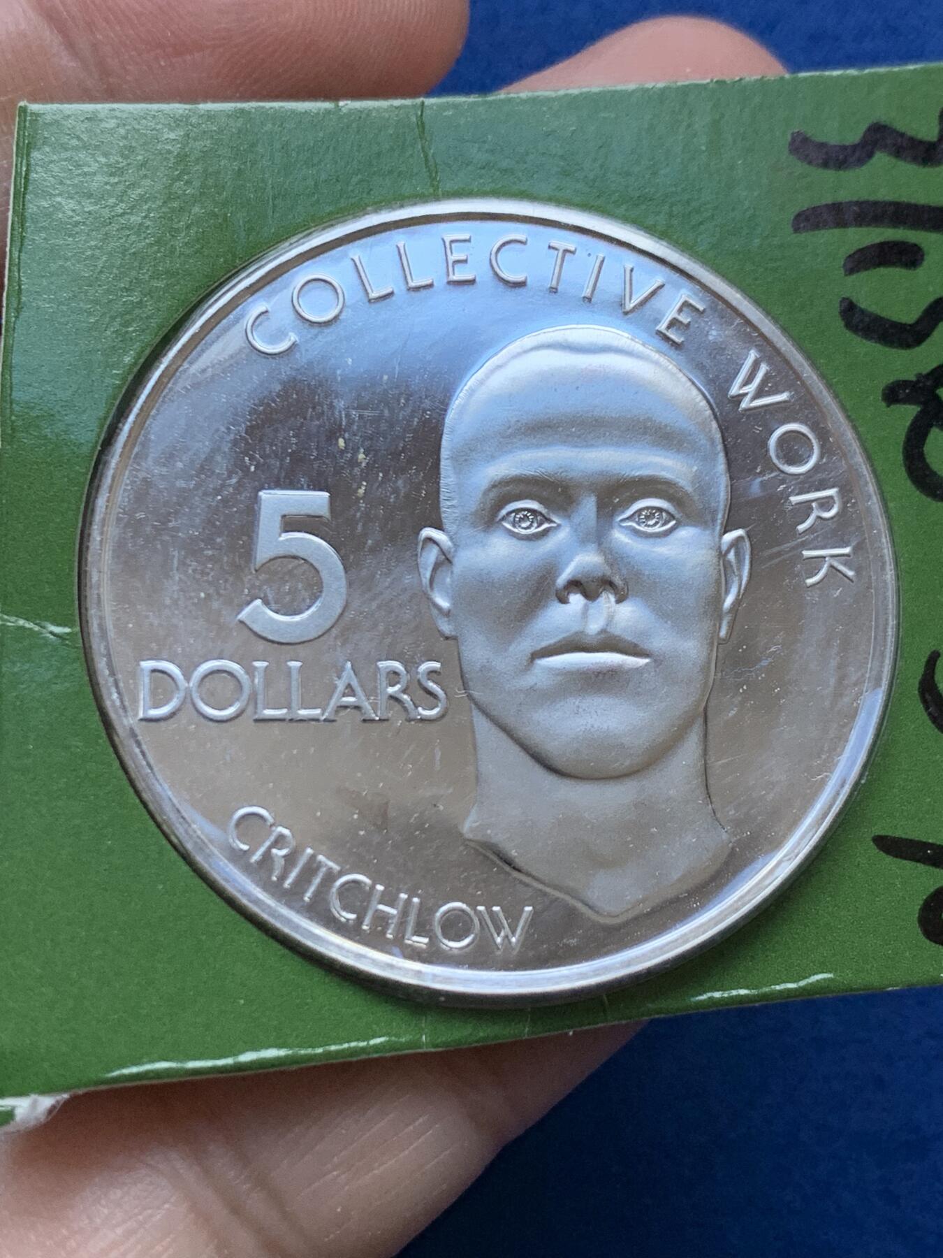 《竞宝斋》第442场 周日，周一，2场连拍 （全场包邮） 圭亚那1979年独立十周年5D精制银币 37.3 500银