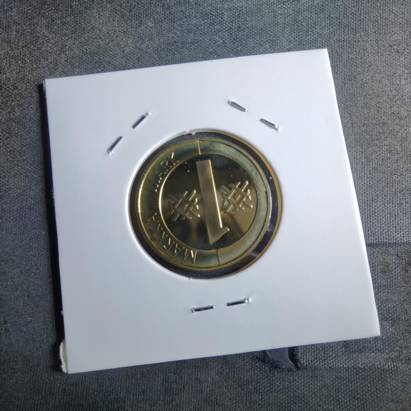 沼泽如烟--第913场 芬兰1995年1马克精制币