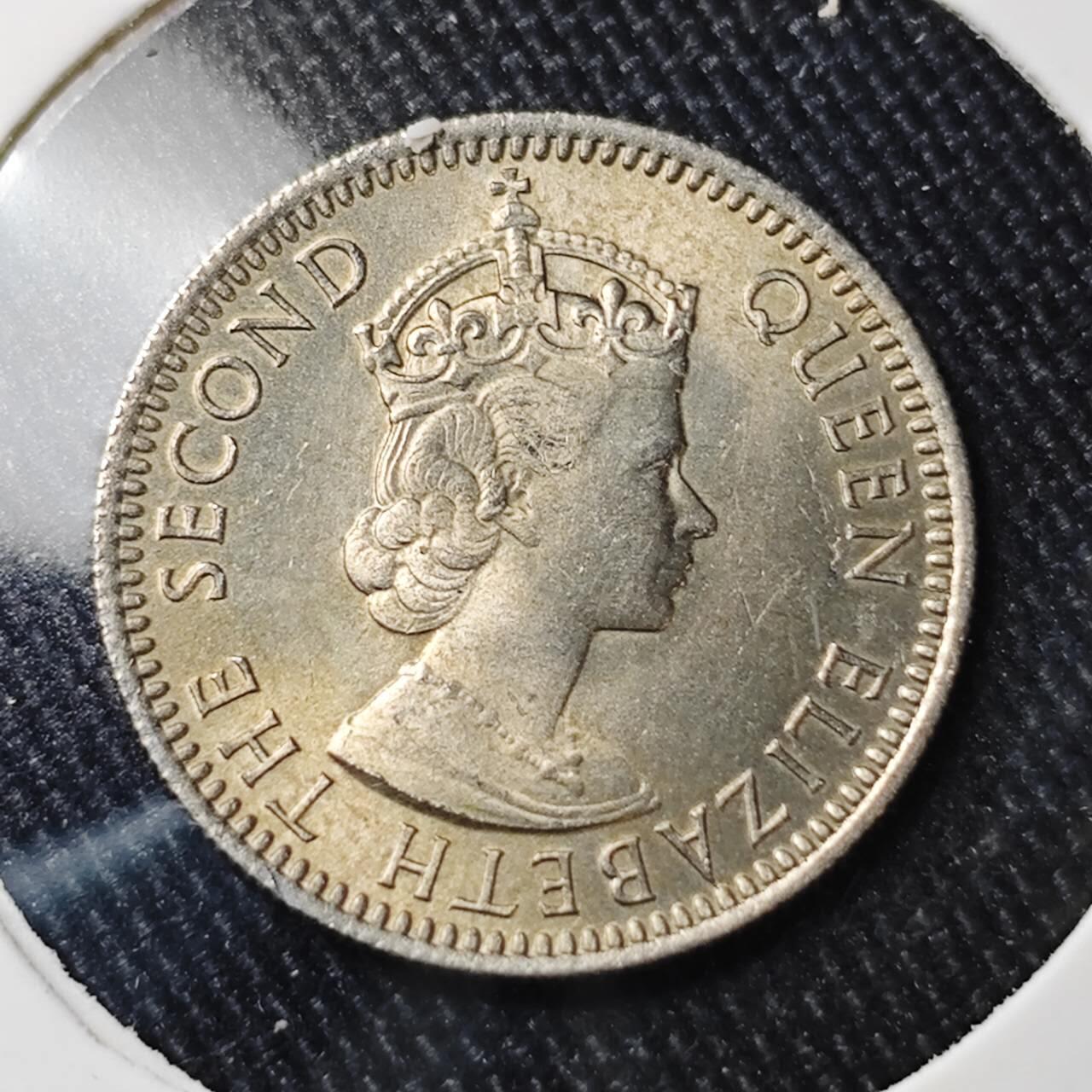 KK钱币收藏小铺 （套币 好品/批量散币 银币）专场  2月预留时间 周末发货  1955英属塞浦路斯25分 好品