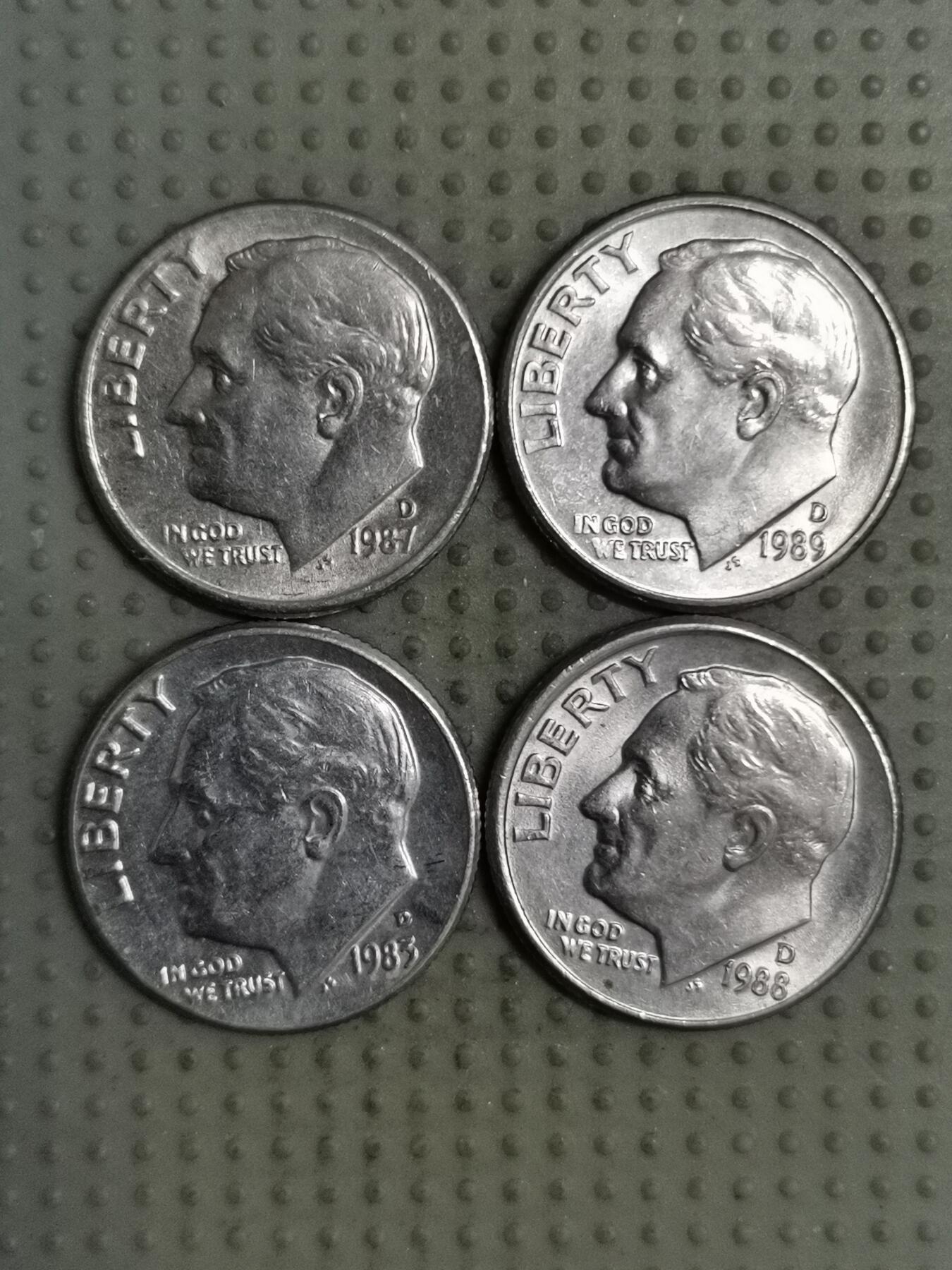 2025年第124场各国散币拍卖（总第124场） 美国10分4枚